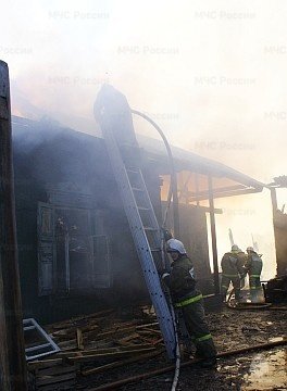 Пожар в муниципальном образовании Ширинский район
